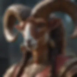 Mystical Aries Ram Artwork