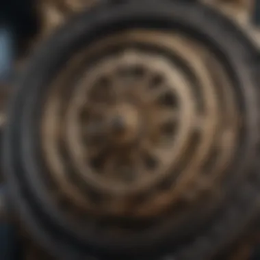 Old clock with intricate gears