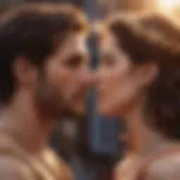 Illustration depicting the influence of Venus signs on relationships