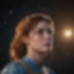 A serene Virgo constellation glowing in the night sky