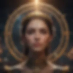 Celestial alignment showcasing astrological symbols