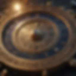 Astrological Chart and Financial Symbols