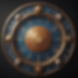 Astrological chart depicting zodiac symbols and their corresponding traits
