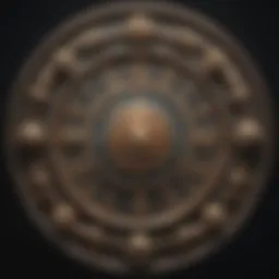 An artistic representation of the zodiac wheel showcasing all twelve signs.