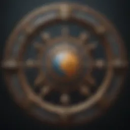 Astrological symbols represented artistically