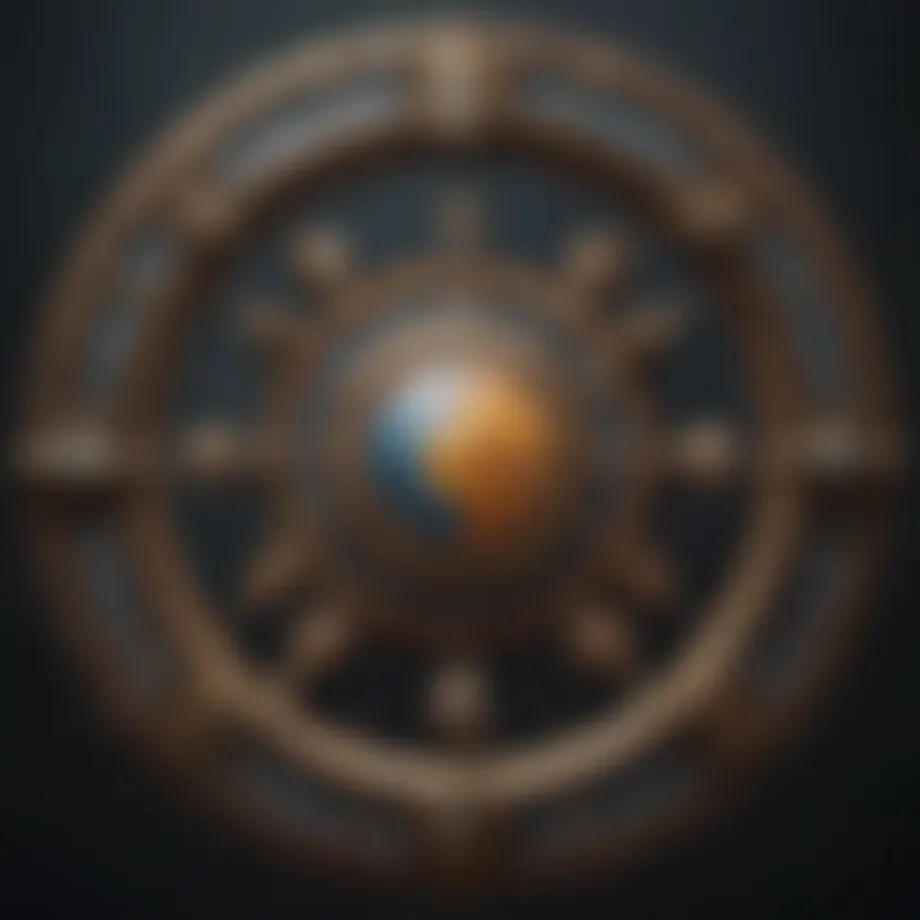 Astrological symbols represented artistically